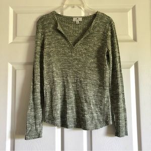 Soft V-Neck Long Sleeve